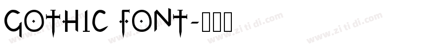 GOTHIC FONT字体转换